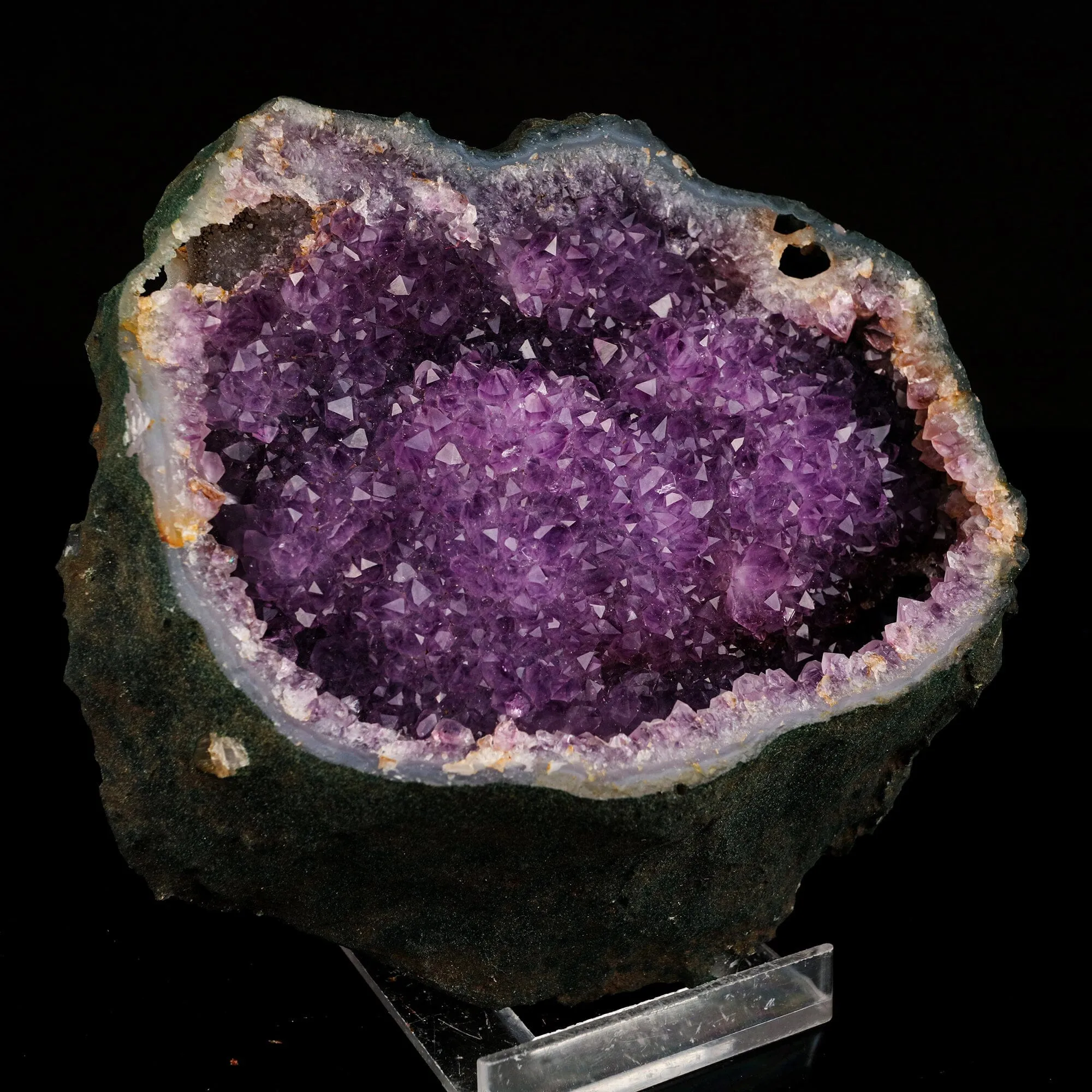 Amethyst Sparkling Crystals Geode in Half Natural Mineral Specimen - image 3