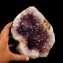 Amethyst Sparkling Crystals Geode in Half Self Standing Natural Mineral Specimen - image 4