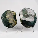 Amethyst Sparkling Crystals Geode in two Halfs Natural Mineral Specimen - image 4