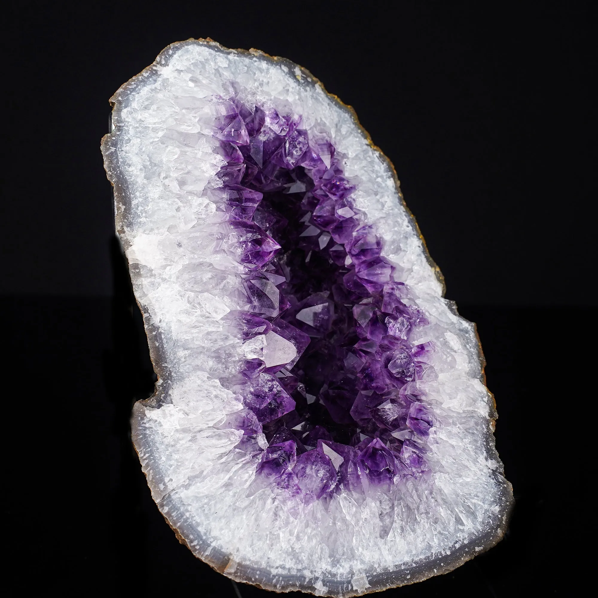 Amethyst Sparkling Crystals Geode in two Half's Natural Mineral Specimen - image 5