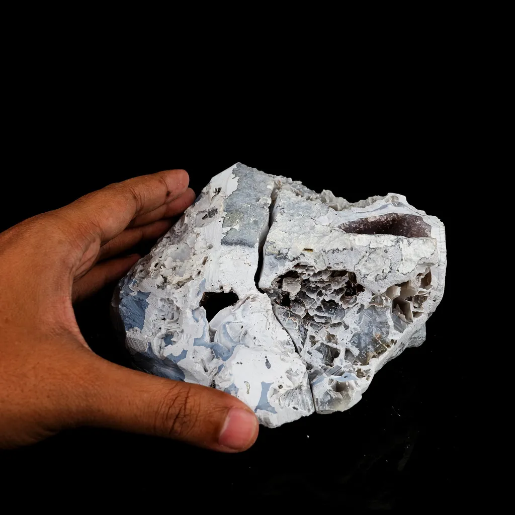 Amethyst Sparkling Crystals Geode in two Half's Natural Mineral Specimen - image 5