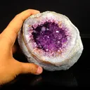 Amethyst Sparkling Crystals Geode in two Half's Natural Mineral Specimen - image 4