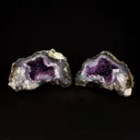 Amethyst Sparkling Crystals Geode in two Half's Natural Mineral Specimen - image 1