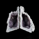 Amethyst Sparkling Crystals Geode in two Half's Natural Mineral Specimen - image 1