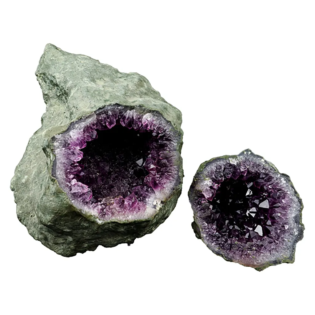 Amethyst Sparkling Crystals Geode Natural Mineral Specimen image
