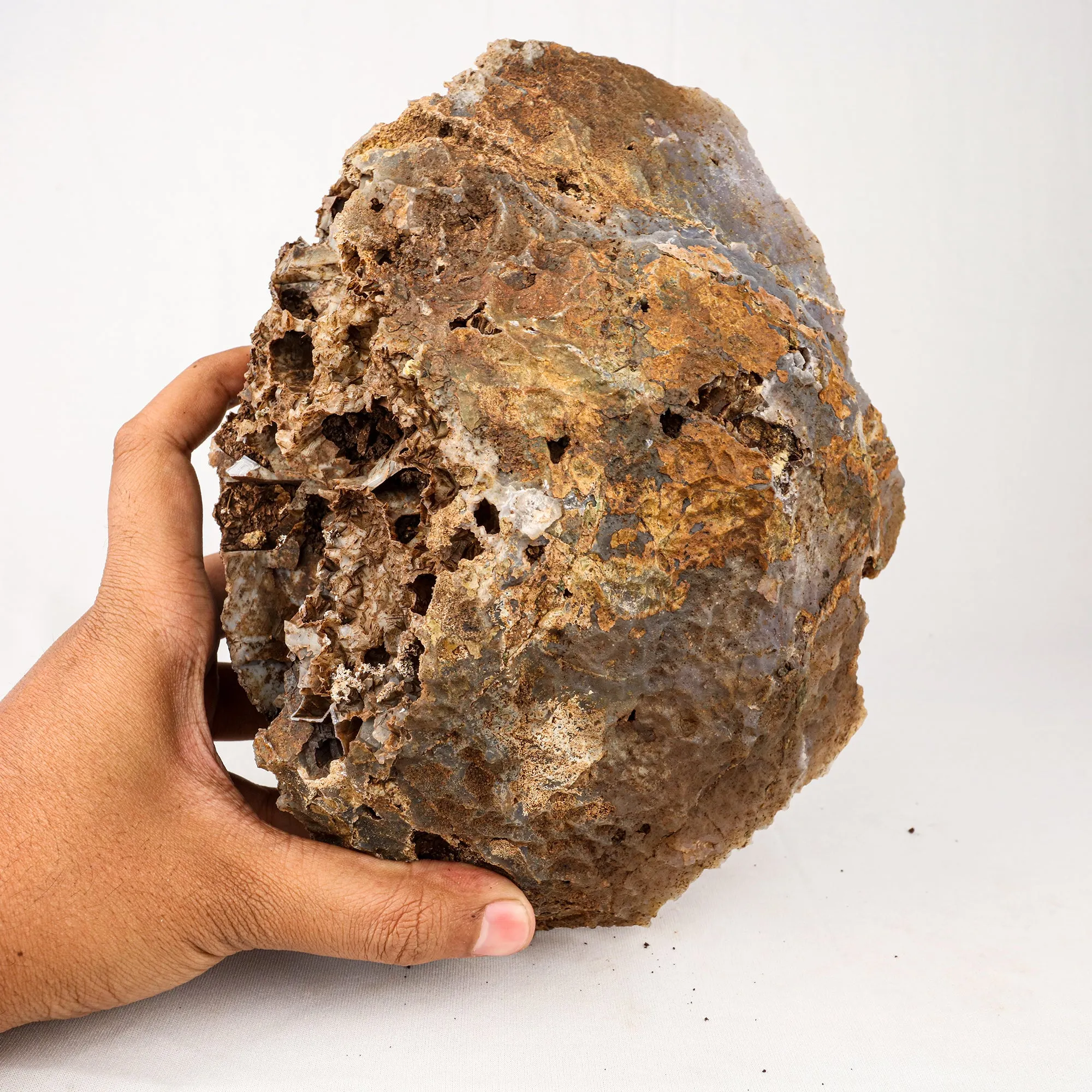 Amethyst Sparkling Crystals with Calcite Natural Mineral Specimen - image 5