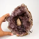 Amethyst Sparkling Crystals with Calcite Natural Mineral Specimen - image 4