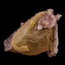 Amethyst Sparkling Crystals with Calcite Natural Mineral Specimen - image 4