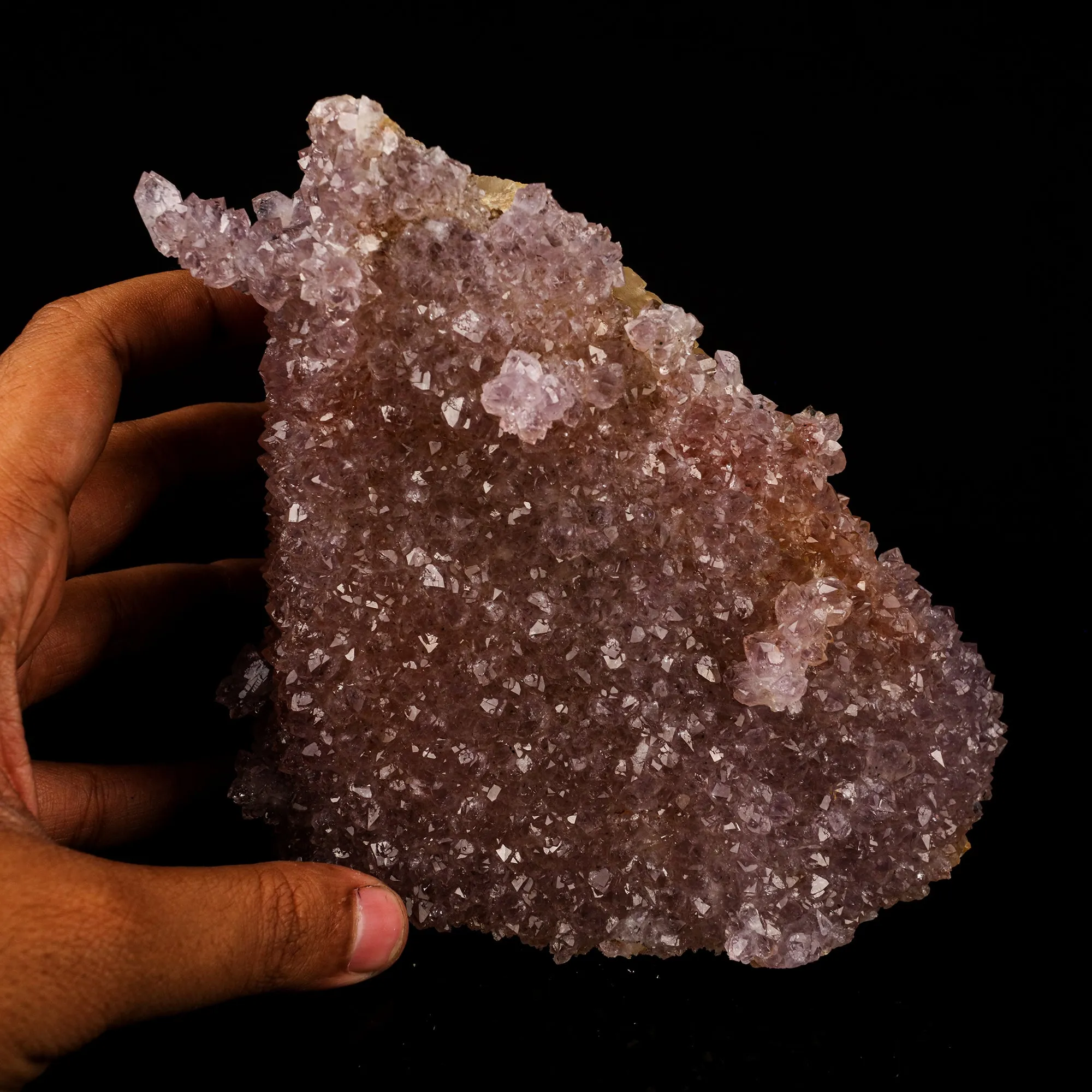 Amethyst Sparkling Crystals with Calcite Natural Mineral Specimen - image 5