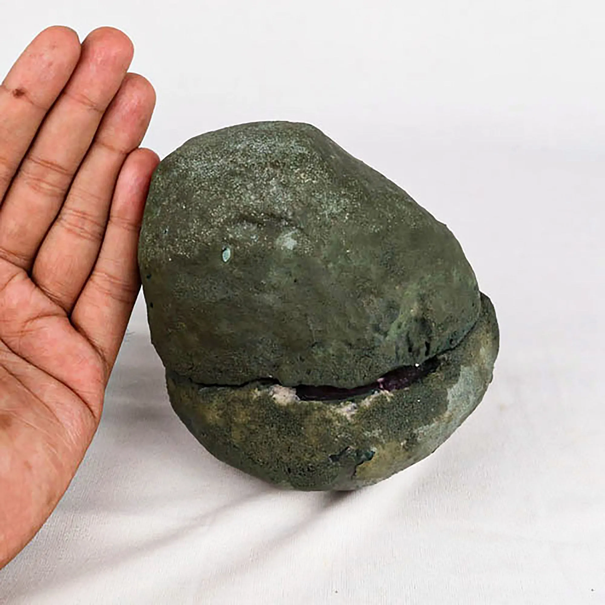 Amethyst Sprakling Crystals Geode in two Halfs Natural Mineral Specimen - image 4