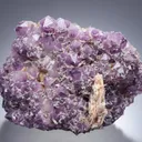 Amethyst with Baryte and Quartz on Fluorite - image 1