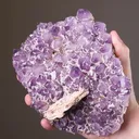 Amethyst with Baryte and Quartz on Fluorite - image 2