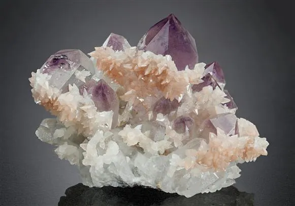 Amethyst with Calcite - image 1