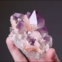 Amethyst with Calcite - image 2