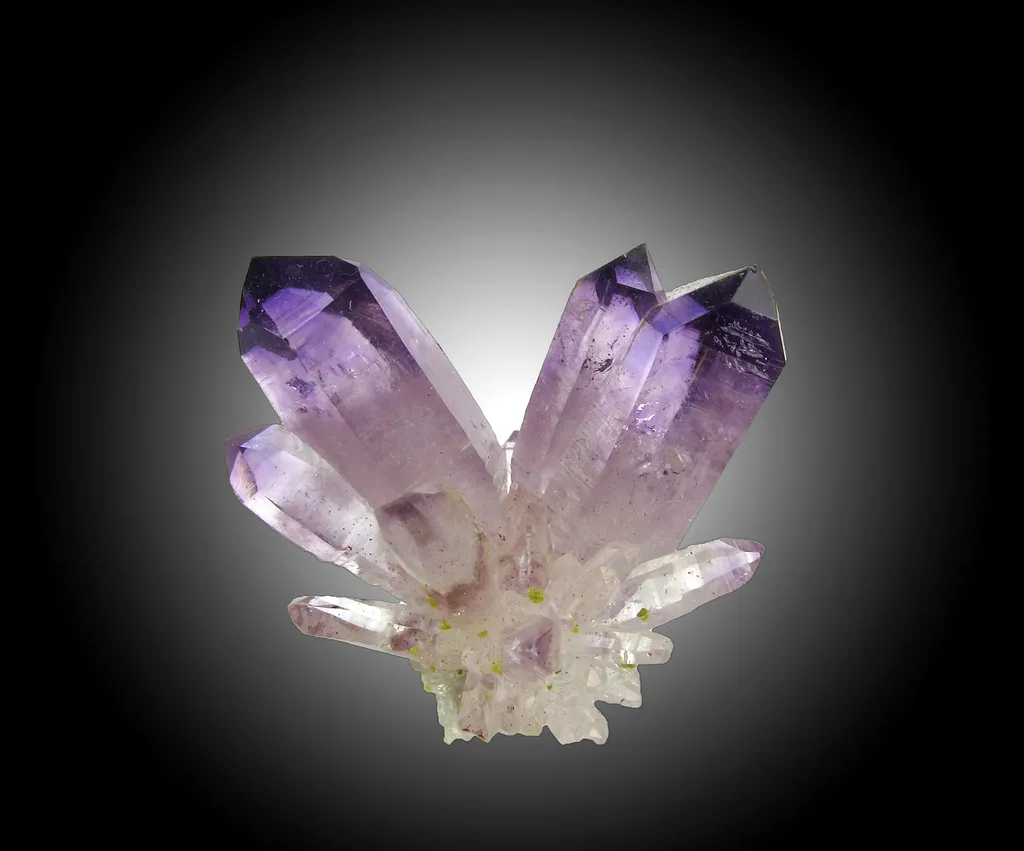 Amethyst with Epidote image