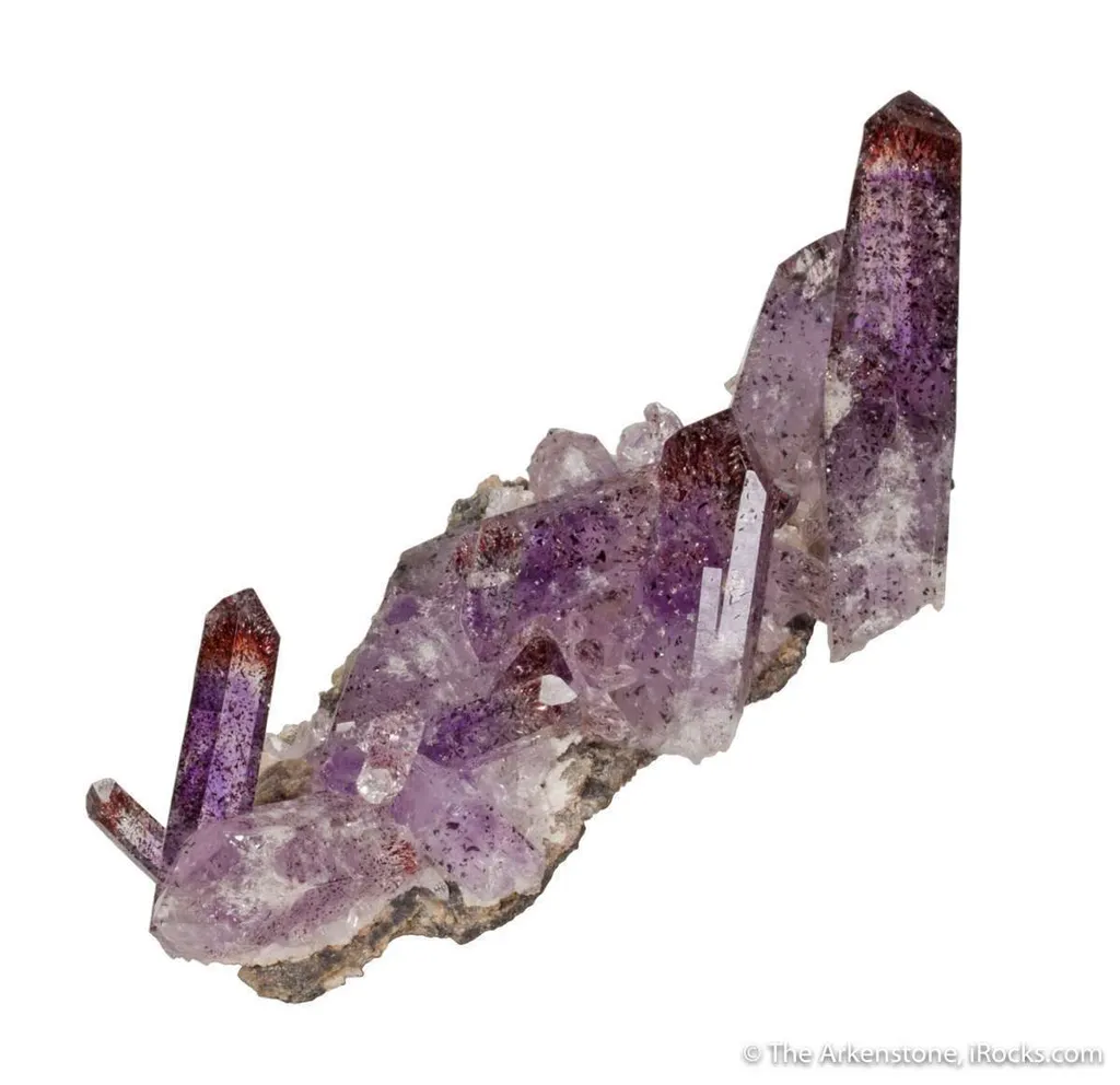 Amethyst with Hematite & Crocidolite inclusions image