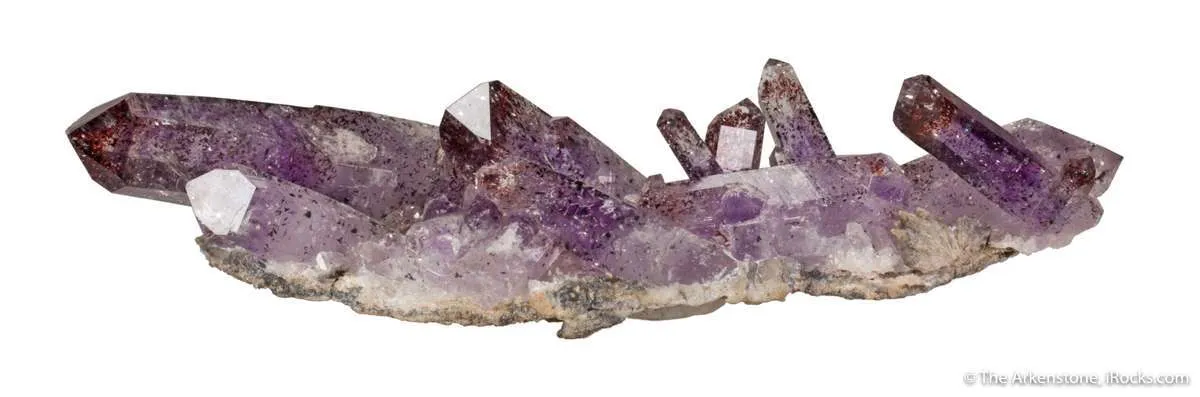 Amethyst with Hematite & Crocidolite inclusions - image 6
