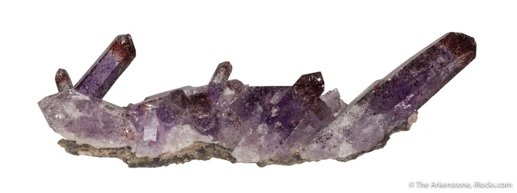 Amethyst with Hematite & Crocidolite inclusions - image 5