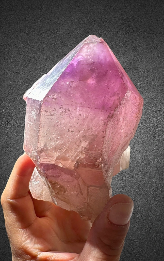 Amethyst with Hematite from Bamyan, Afghanistan - image 6