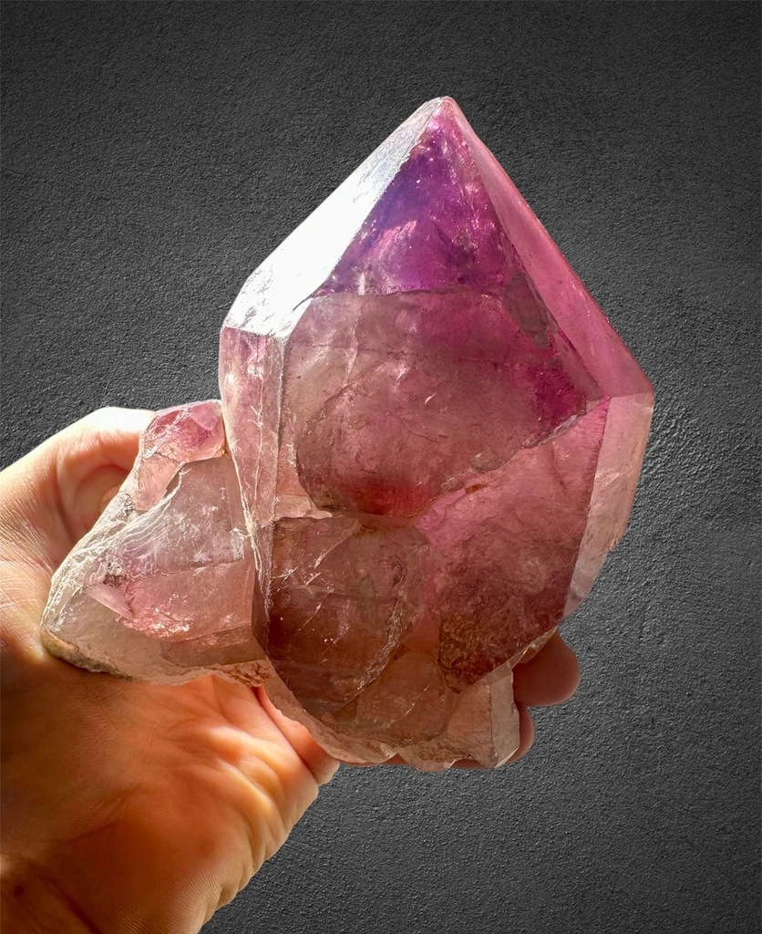 Amethyst with Hematite from Bamyan, Afghanistan - image 7