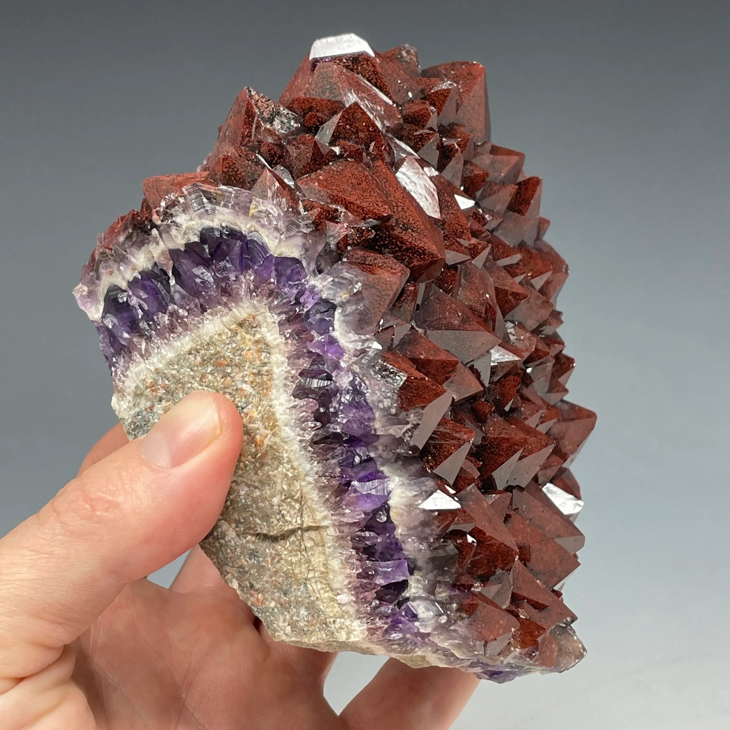 Amethyst with Hematite Inclusions - image 4