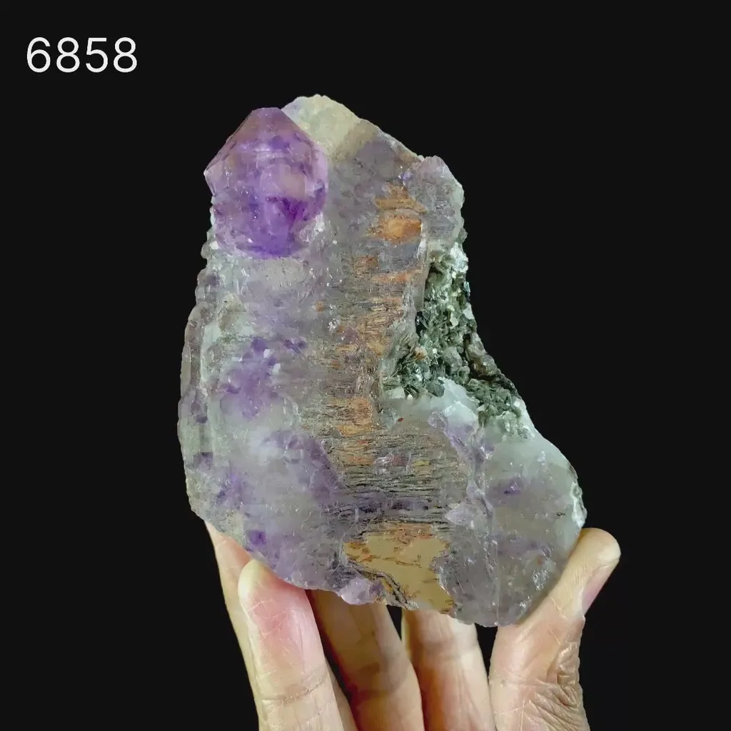 Amethyst with Mica Natural Mineral Specimen - image 7