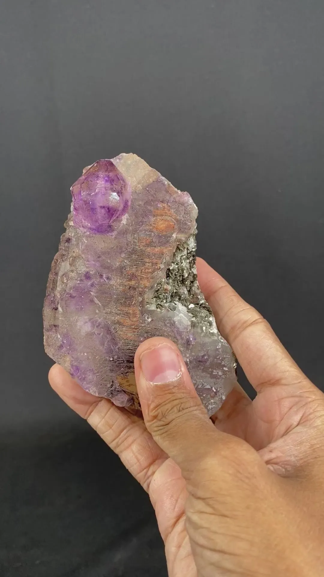Amethyst with Mica Natural Mineral Specimen - image 7