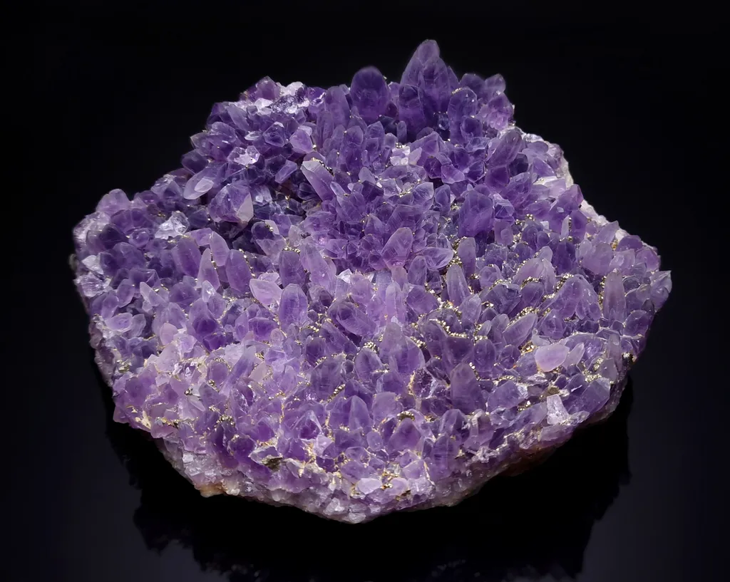 Amethyst with pyrite from Bulgaria image
