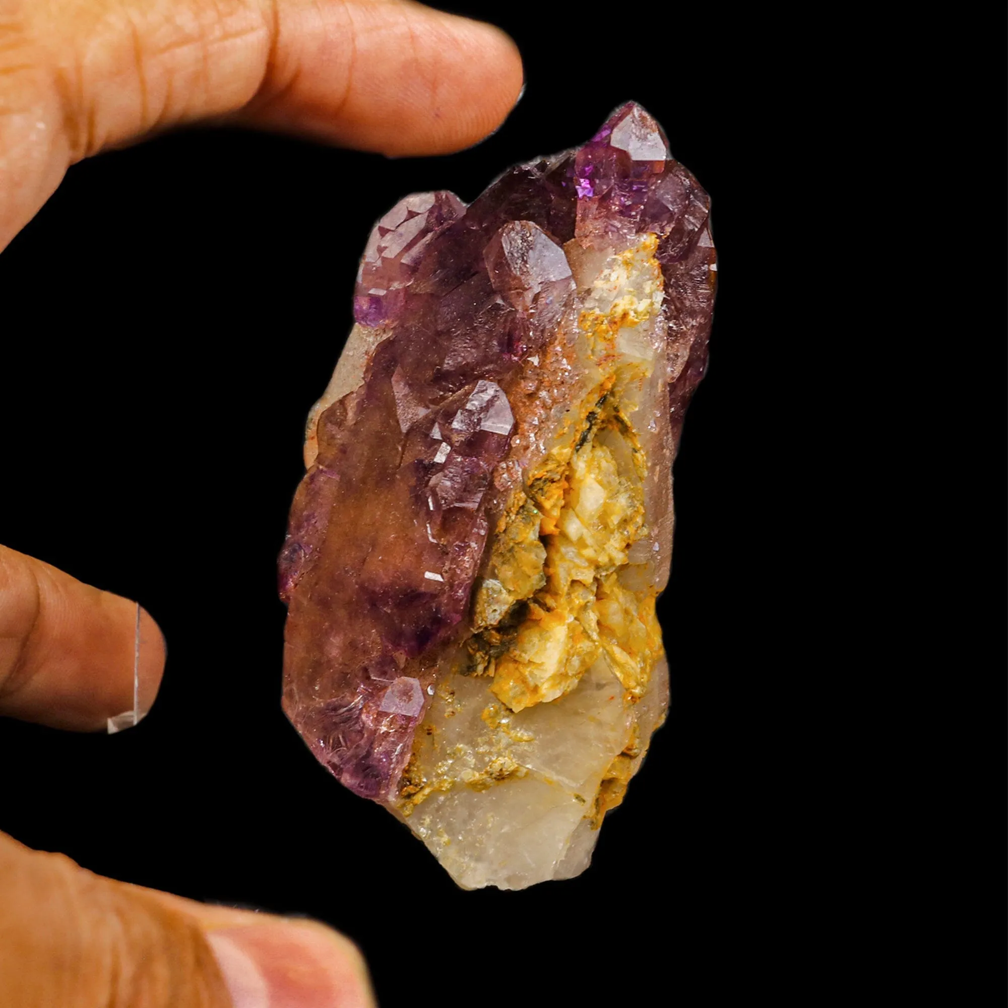 Amethyst With Quartz Natural Mineral Specimen - image 4