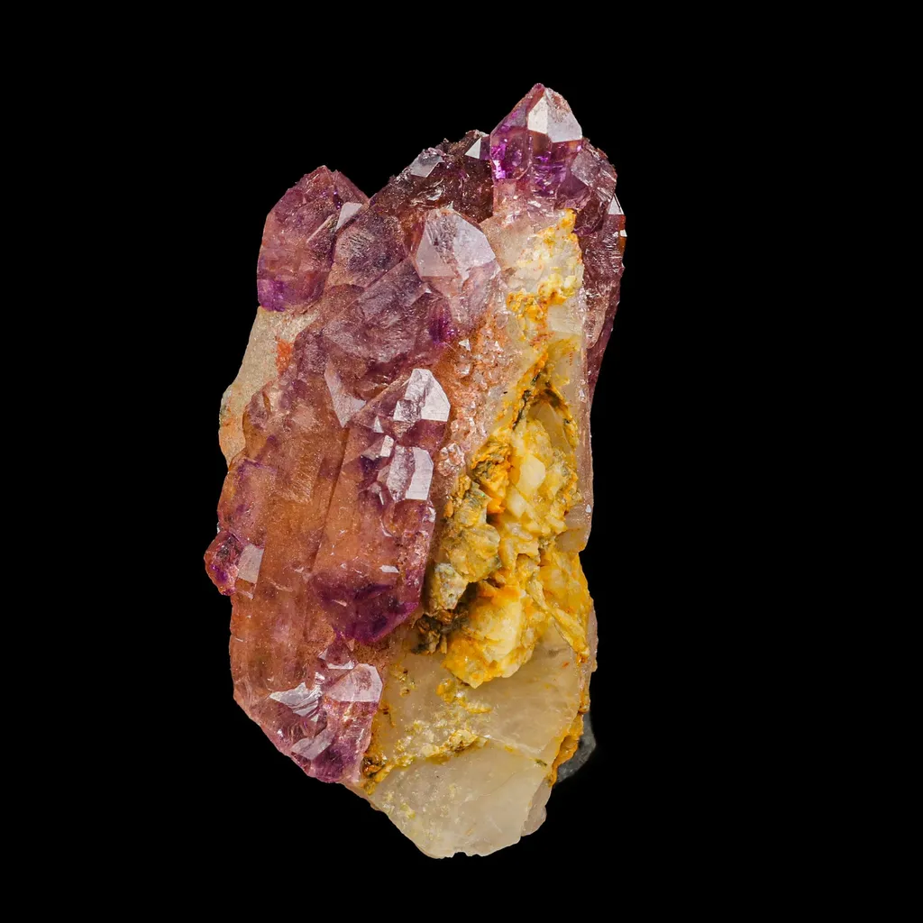 Amethyst With Quartz Natural Mineral Specimen image