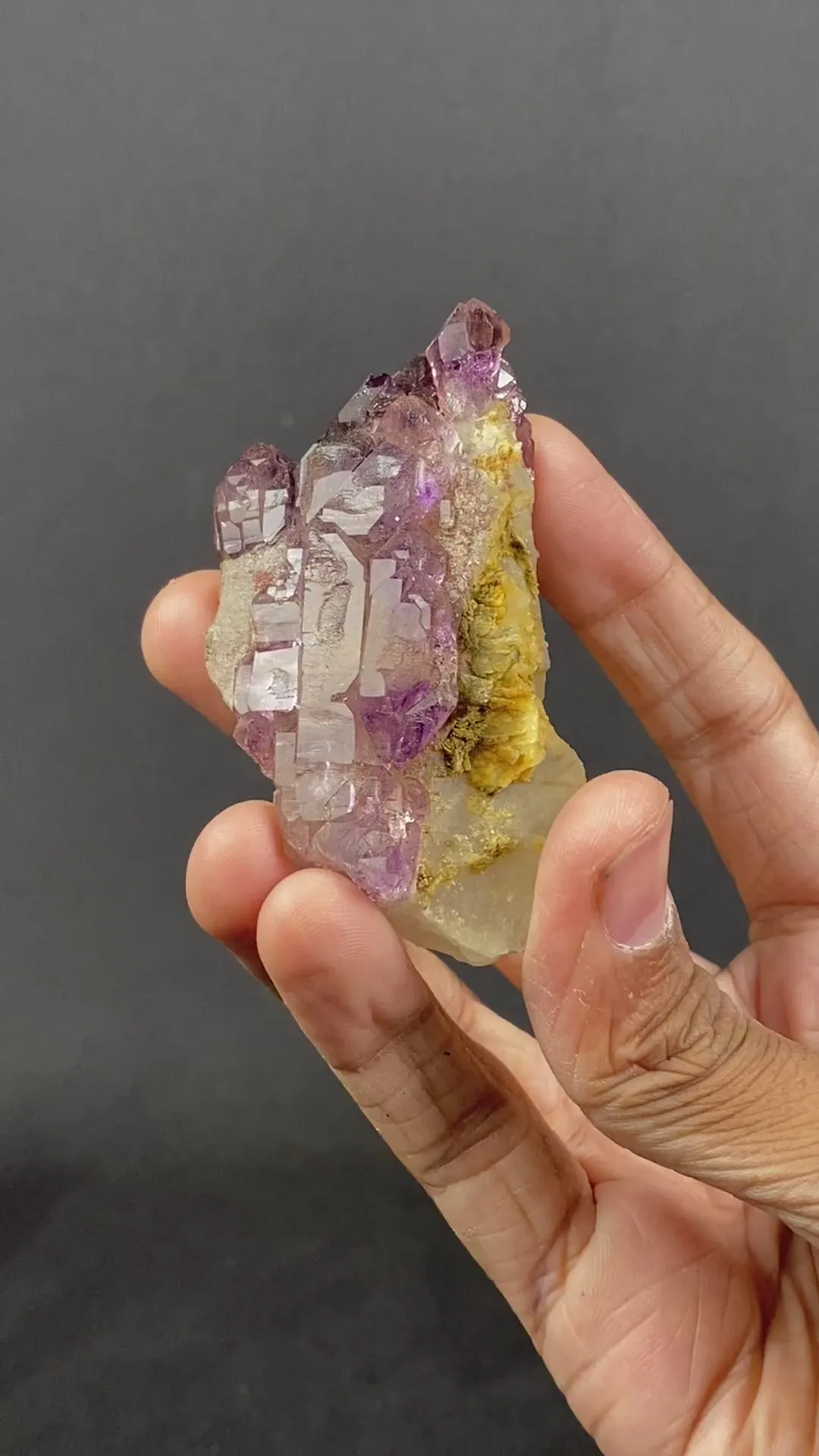 Amethyst With Quartz Natural Mineral Specimen - image 5