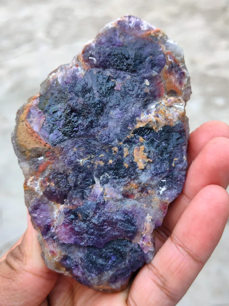 Amethyst with Red Hematite Cluster - image 4