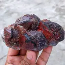 Amethyst with Red Hematite Cluster - image 7