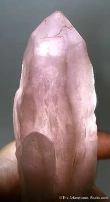 Amethystine Quartz Scepter on Hedenbergite-Included-Quartz - image 4