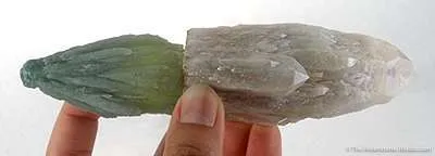 Amethystine Quartz Scepter on Hedenbergite-Included-Quartz - image 2