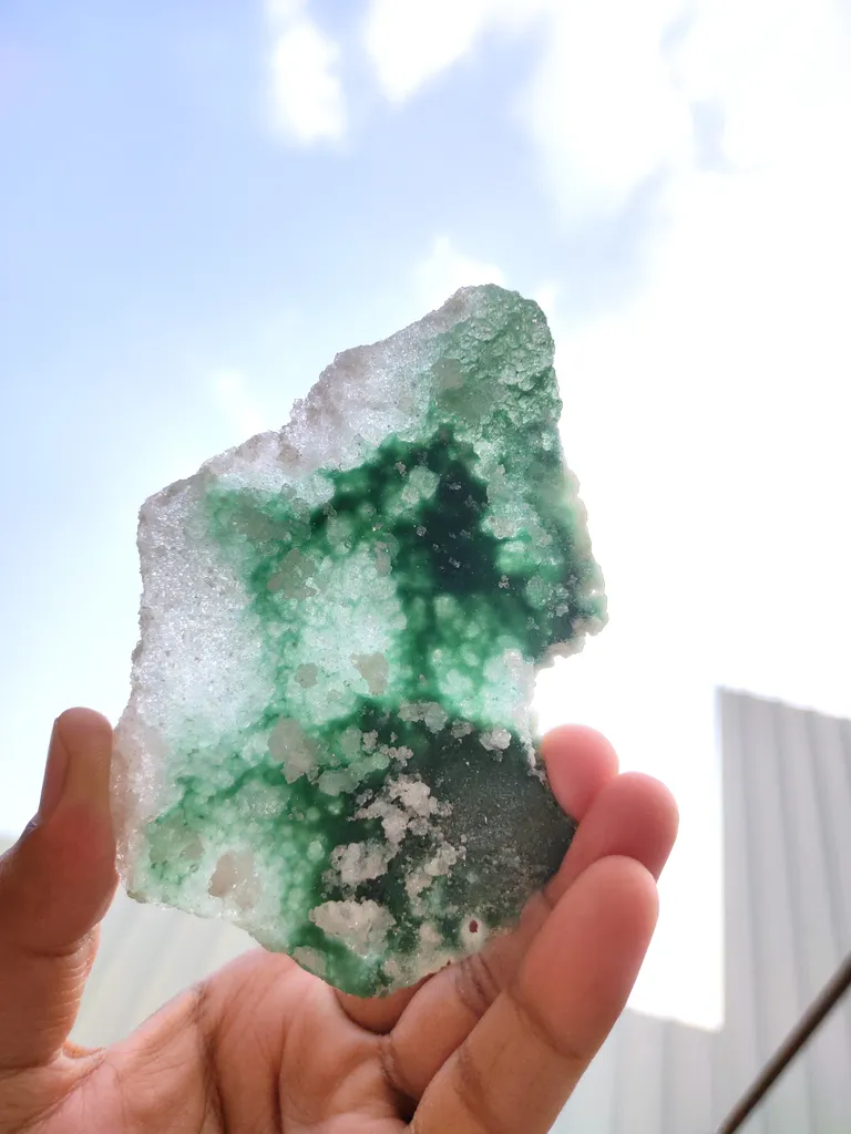 Amezing Shiny Green Apophyllite - image 2