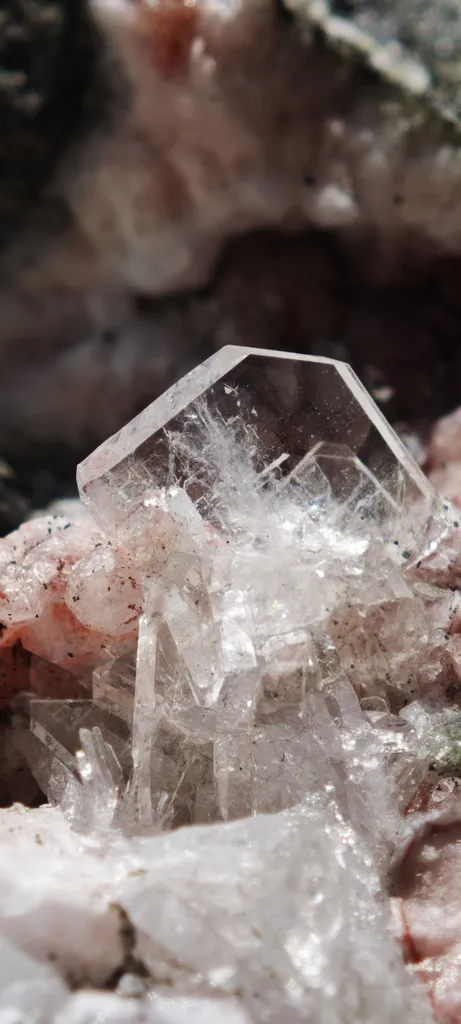 Analcime and Apophyllite from Frötschbach, Seis, Seiser Alm, South Tyrol, Italy image
