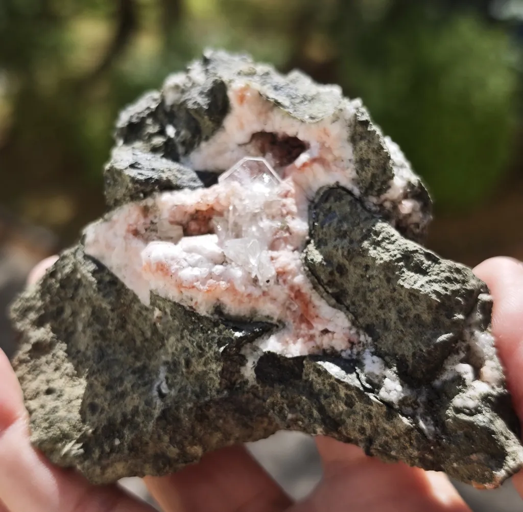 Analcime and Apophyllite from Frötschbach, Seis, Seiser Alm, South Tyrol, Italy - image 2