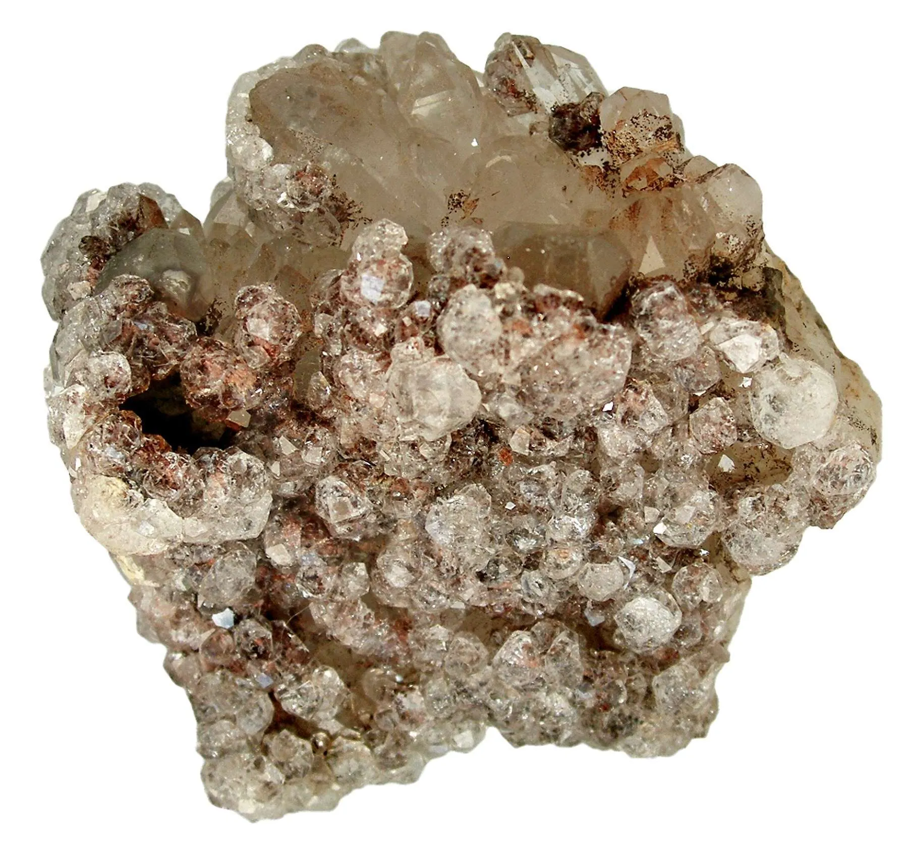 Analcime on Quartz - image 1
