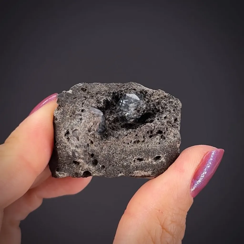 Analcime (Type Locality) with Magnetite - image 2