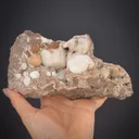 Analcime with Chabazite-(Ca), Mesolite, Calcite & Heulandite - image 1