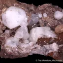 Analcime with Chabazite-(Ca), Mesolite, Calcite & Heulandite - image 5