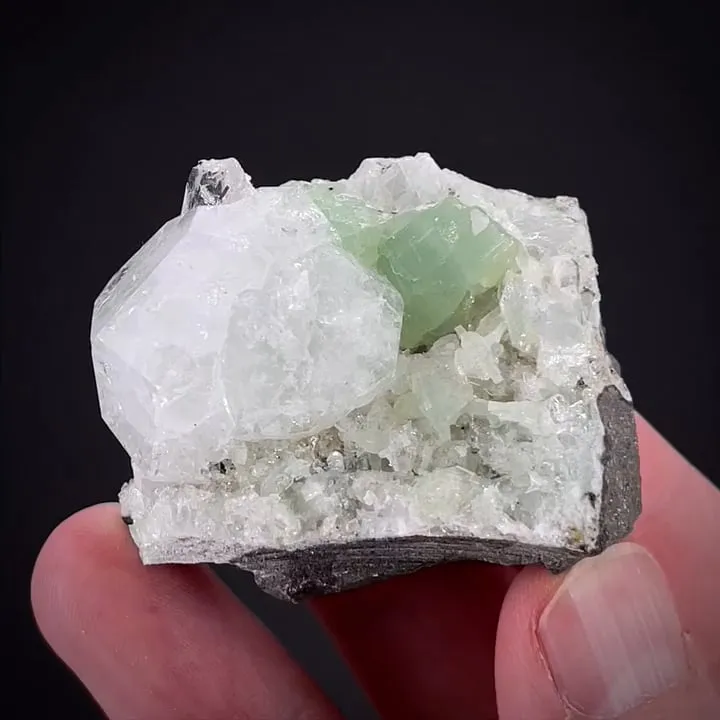 Analcime with Prehnite image