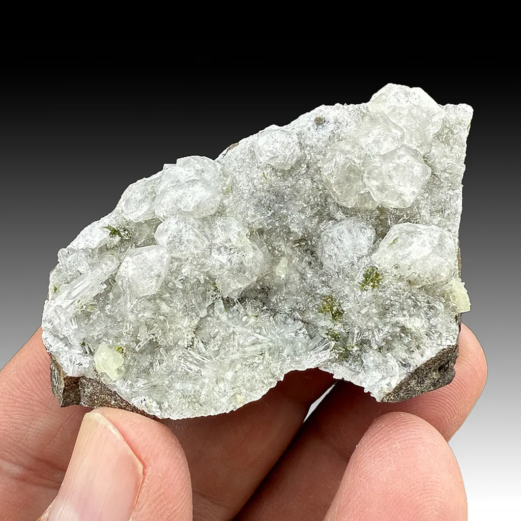 Analcime with Quartz, Epidote, Prehnite image