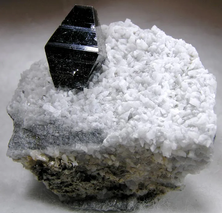 Anatase, Albite image
