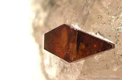 Anatase on and Included in Quartz - image 2