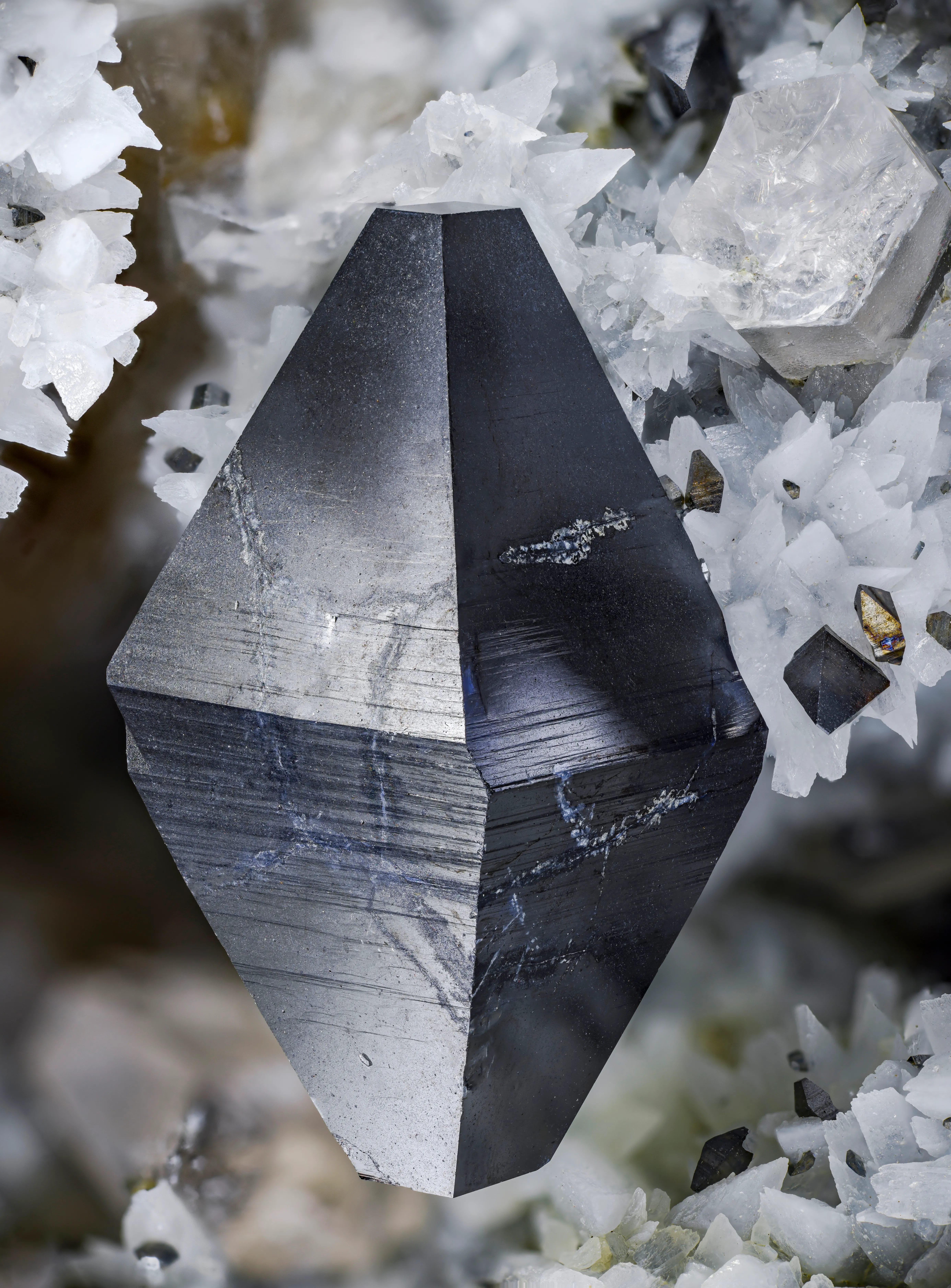 Anatase on Quartz with Adularia - image 2