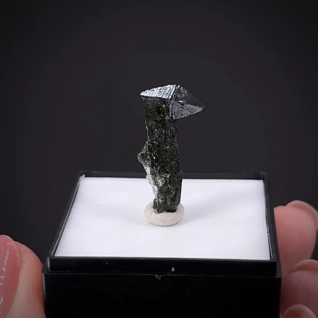 Anatase on Smoky Quartz - image 2