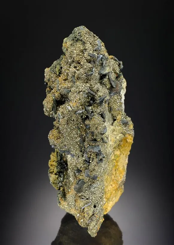 Andorite with Zinkenite and Pyrite image