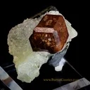 Andradite Garnet and Epidote on Prehnite - image 3